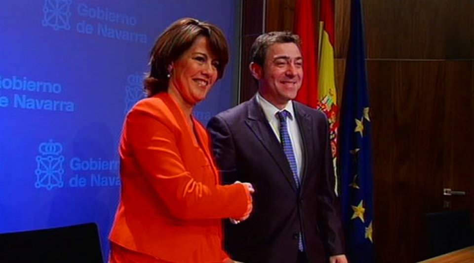 Yolanda Barcina eta Roberto Jimenez. EITB