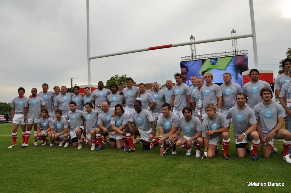 Le jubilé de Serge Betsen. Photo: Manex Barace