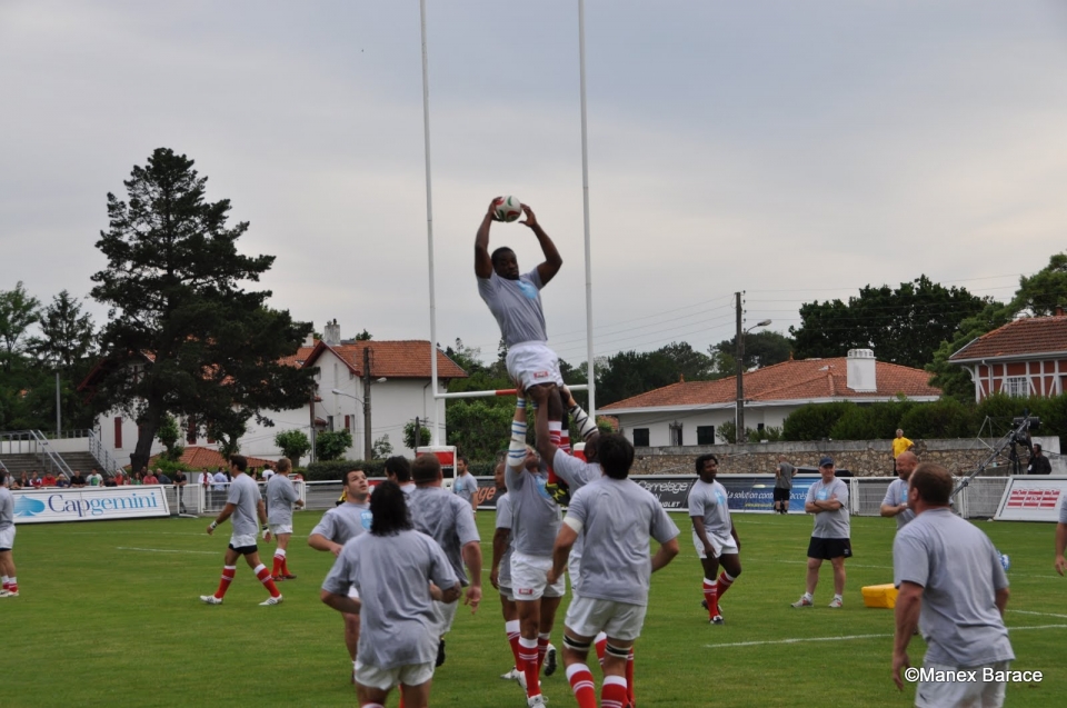 Le jubilé de Serge Betsen. Photo: Manex Barace