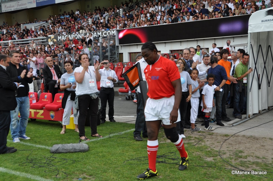Le jubilé de Serge Betsen. Photo: Manex Barace