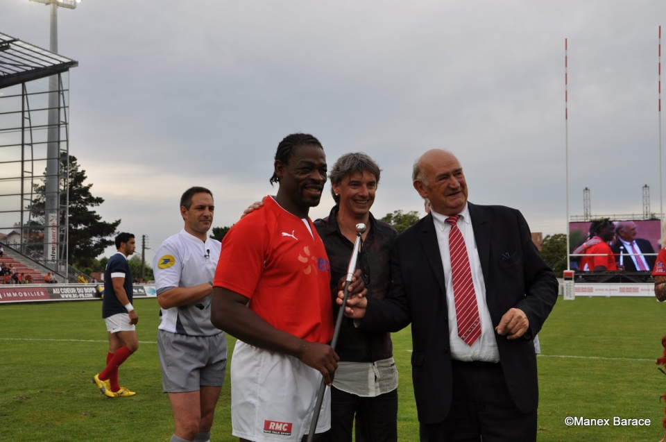 Le jubilé de Serge Betsen. Photo: Manex Barace