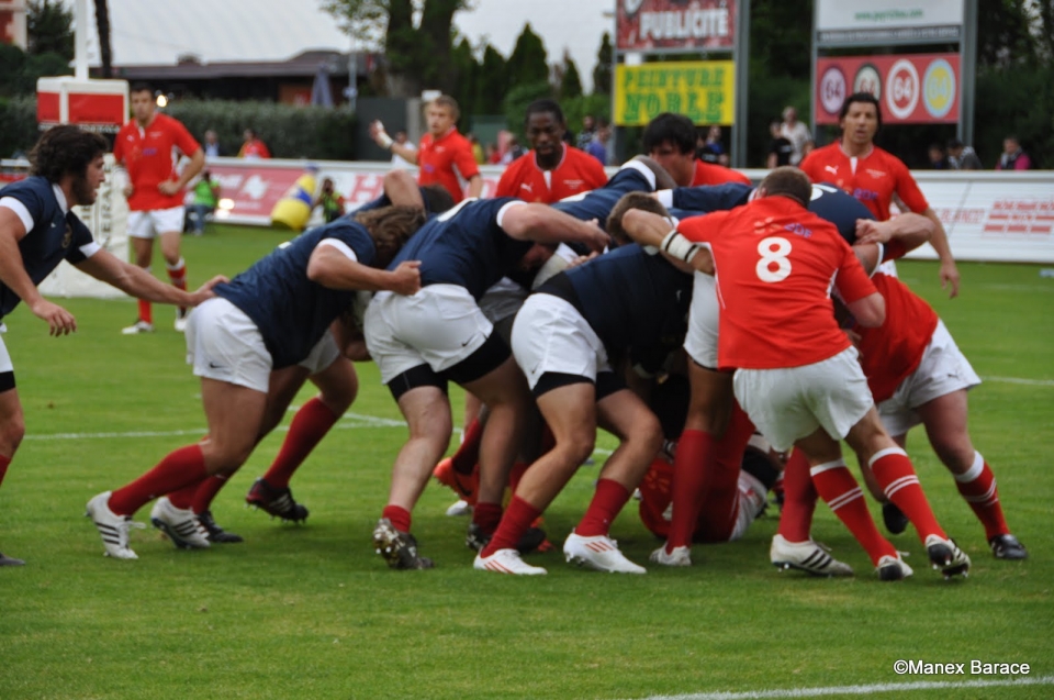 Le jubilé de Serge Betsen. Photo: Manex Barace