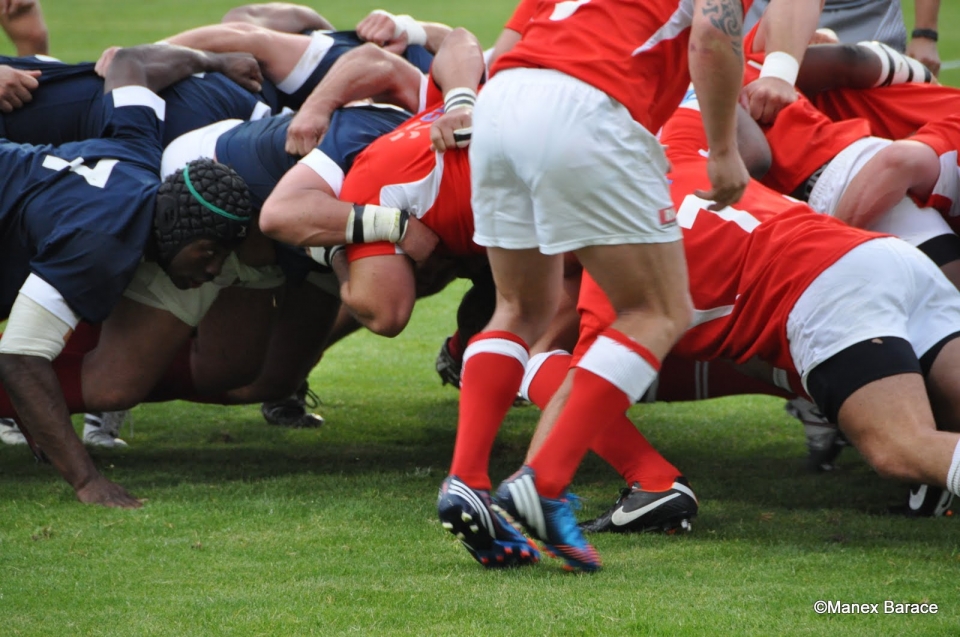Le jubilé de Serge Betsen. Photo: Manex Barace