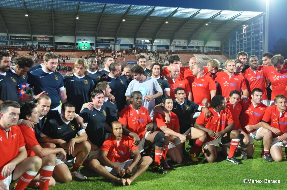 Le jubilé de Serge Betsen. Photo: Manex Barace