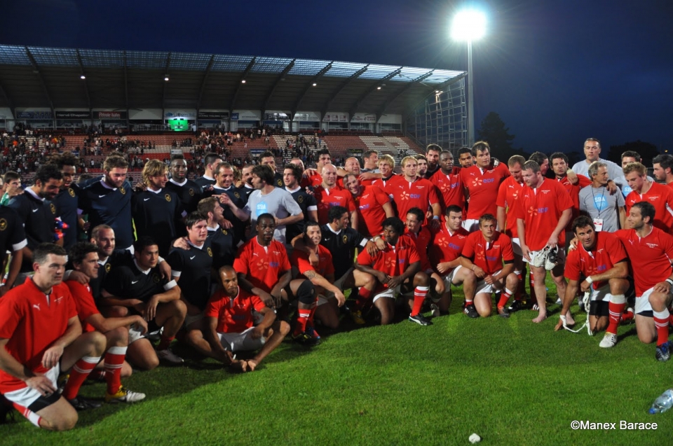 Le jubilé de Serge Betsen. Photo: Manex Barace