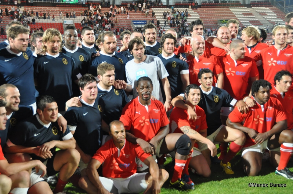 Le jubilé de Serge Betsen. Photo: Manex Barace