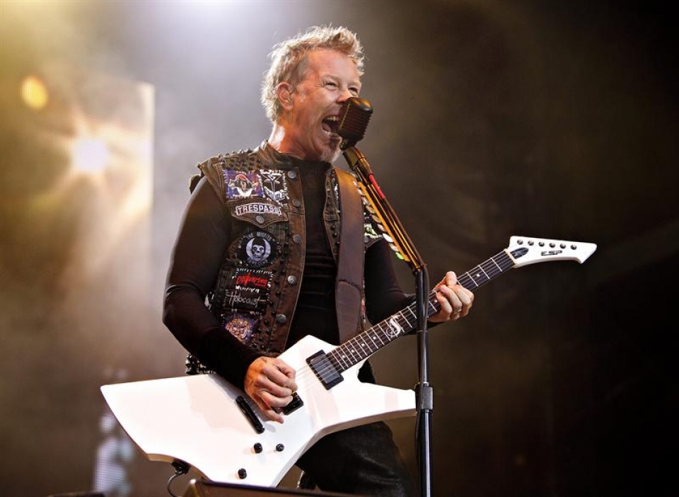 Metallica en Dinamarca. Imágen: EFE.