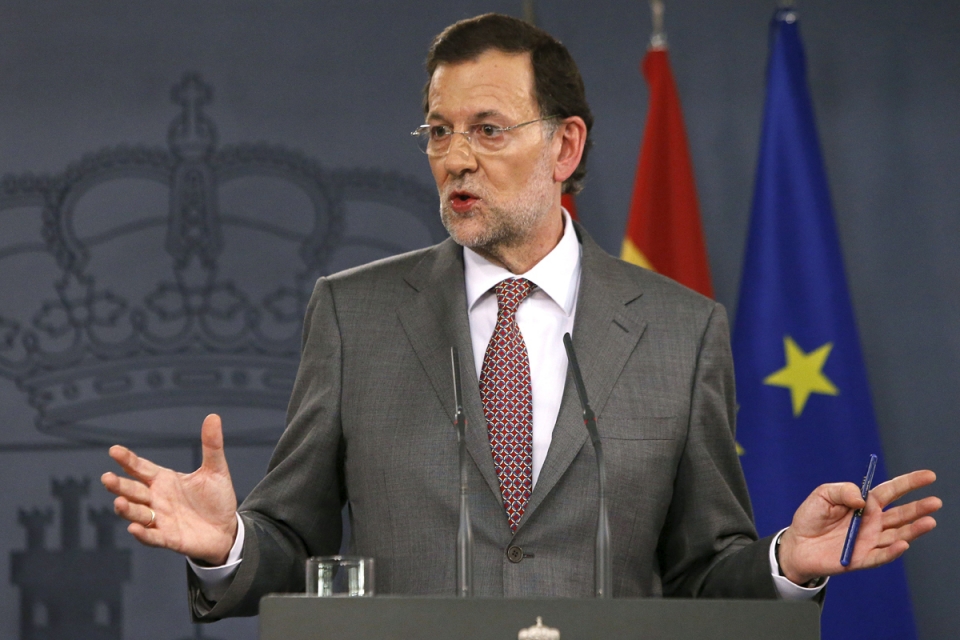 Mariano Rajoy, reunido este jueves con su homólogo holandés, Mark Rutte. EFE