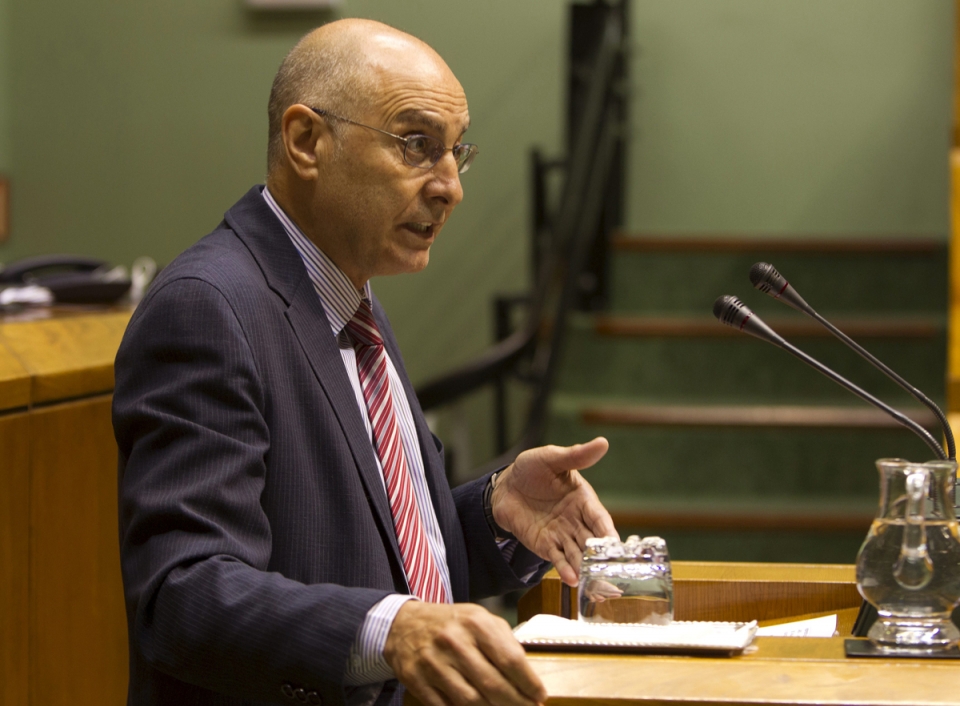 Rodolfo Ares, hoy en el Parlamento Vasco. EFE