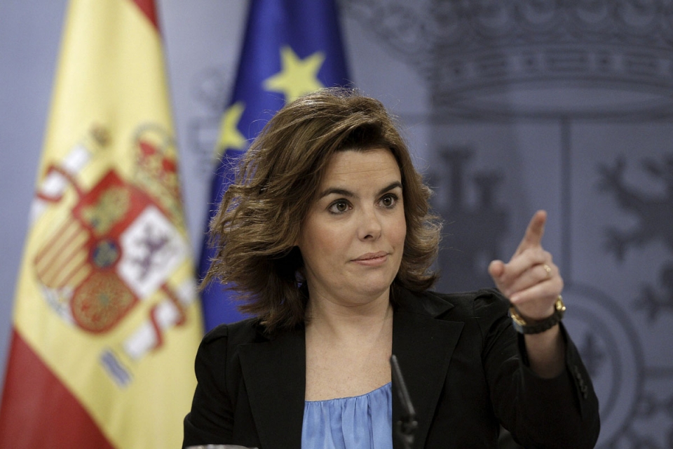 Soraya Saenz de Santamaria, Espainiako presidenteordea. EFE