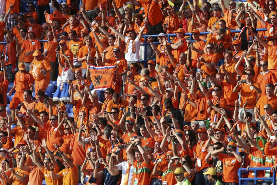 Holandako jarraitzaileak. Argazkia: EFE