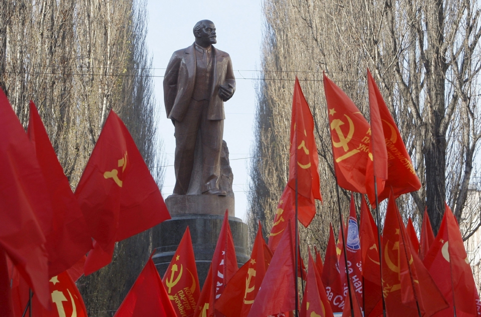 Escultura de Lenin.