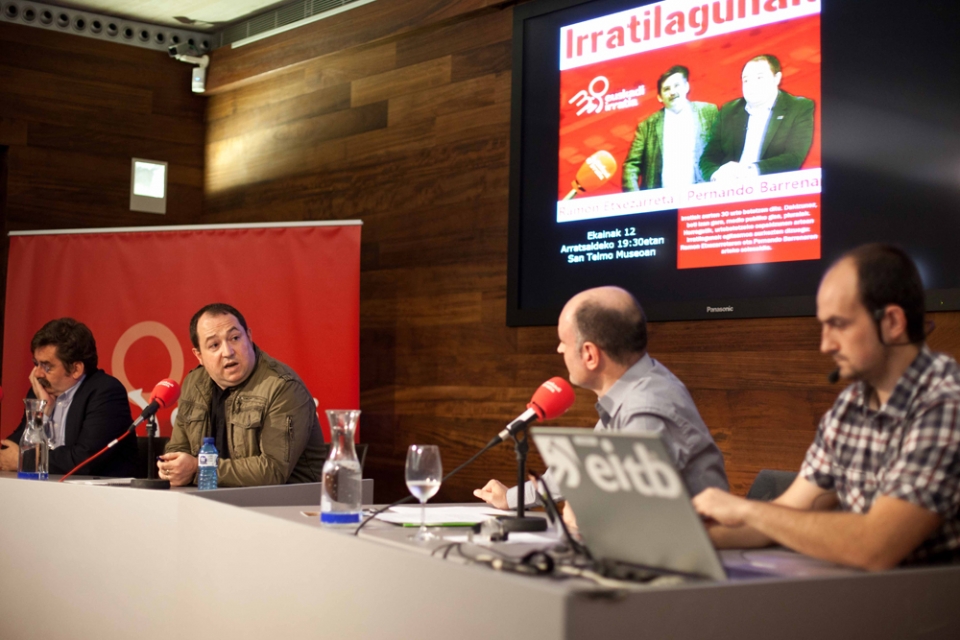 Ramon Etxezarrena, Pernando Barrena, Manu Etxezortu