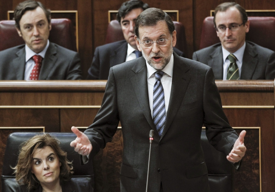 El presidente del Gobierno Mariano Rajoy en el Congreso. Foto: EFE