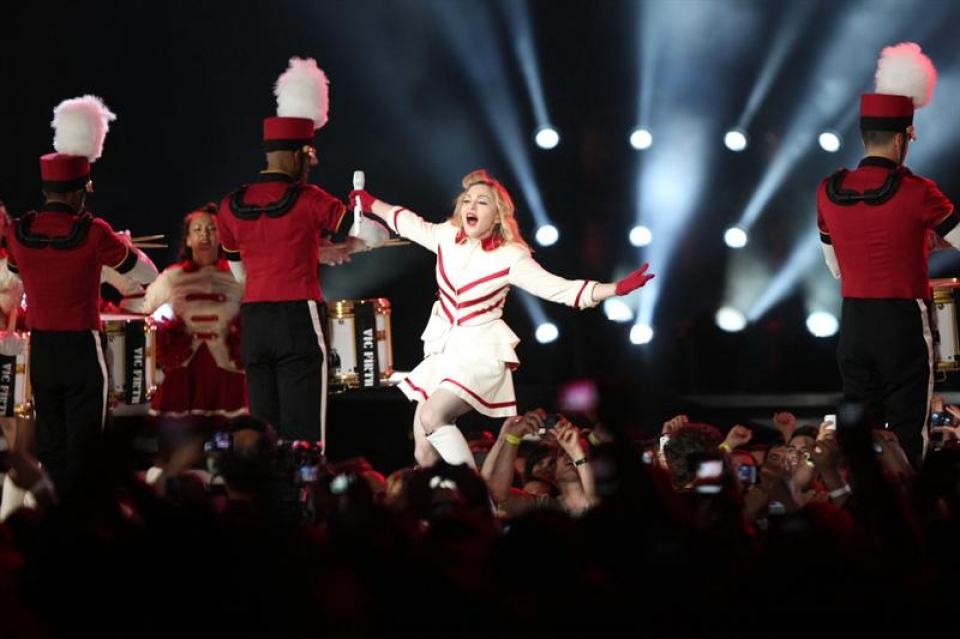 Madonna en Italia. Imagen: EFE.