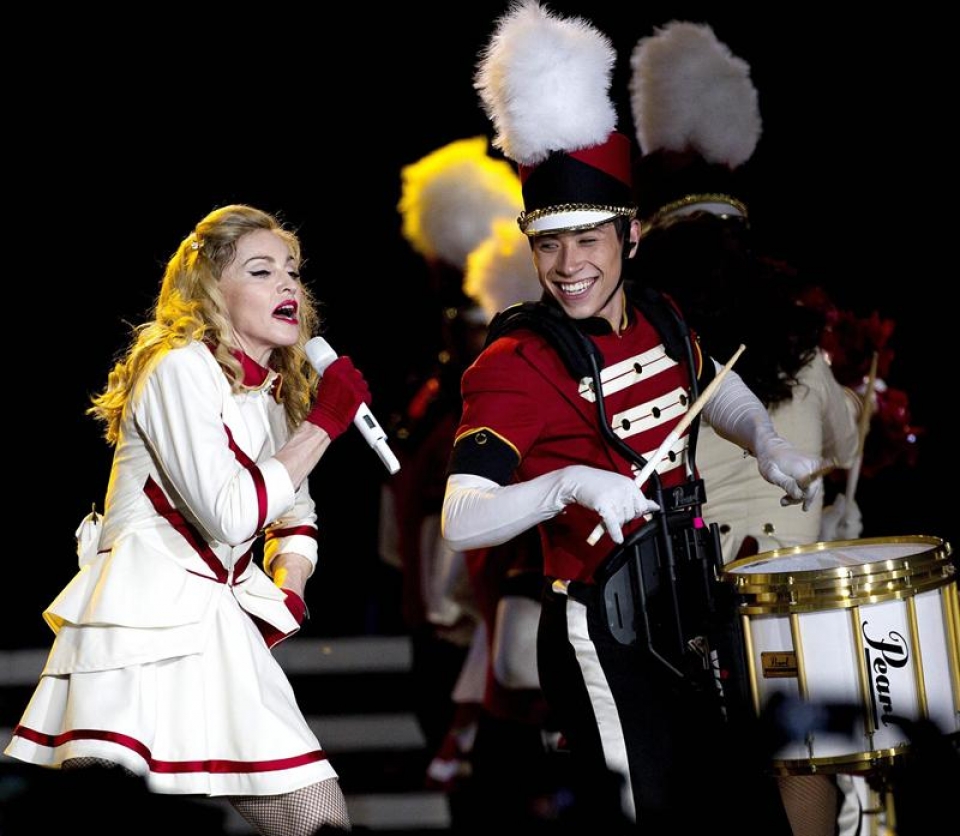 Madonna en Italia. Imagen: EFE.