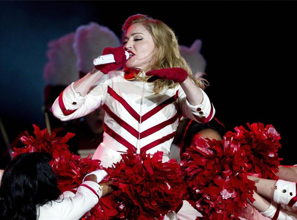 Madonna en Italia. Imagen: EFE.