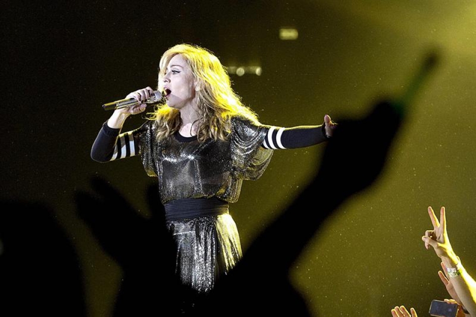 Madonna en Italia. Imagen: EFE.