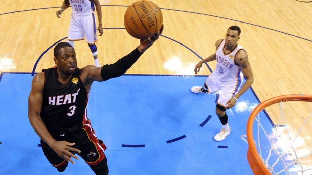 Heat taldeko Dwyane Wade. Argazkia: EFE