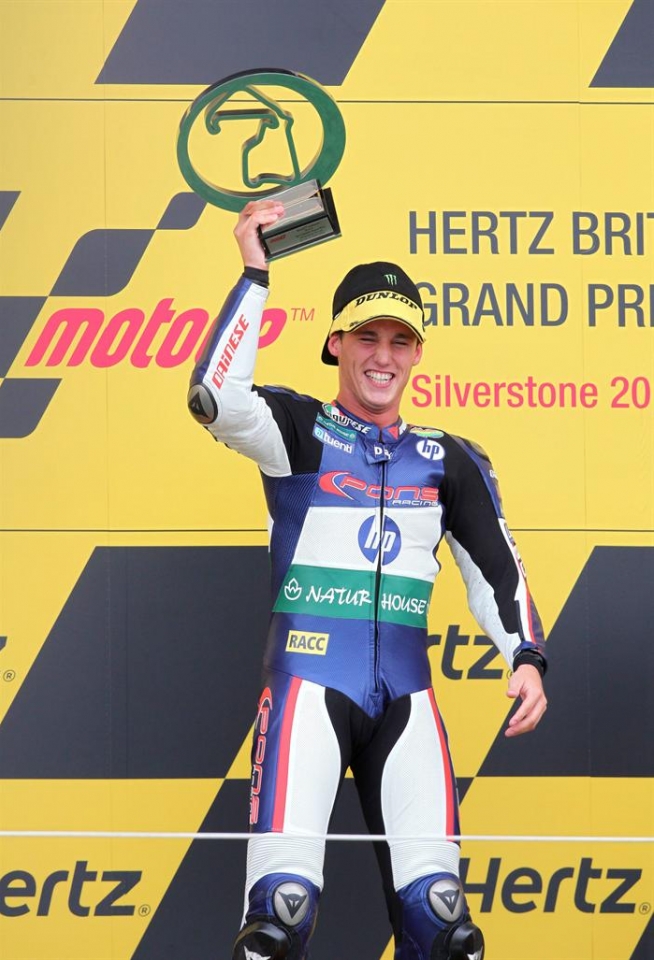 Pol Espargarok garaipena lortu du Moto2n, Silvertonen. Argazkia: EFE