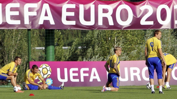 La selección de Ucrania. Foto: EFE