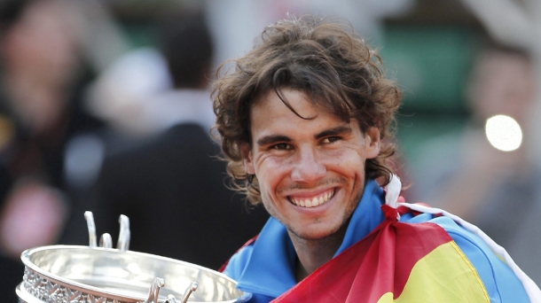 Rafael Nadal, tras ganar el Roland Garros de 2011. Foto: EFE.