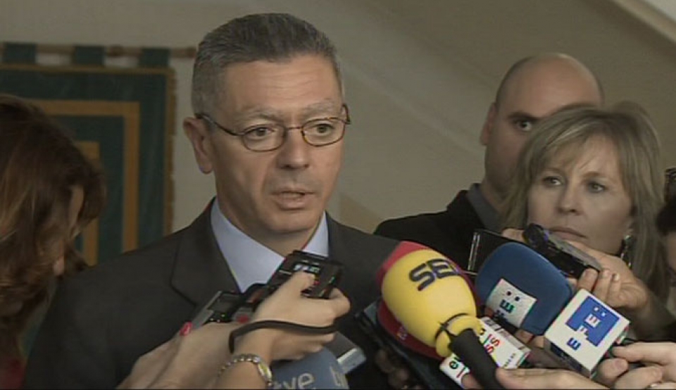 Alberto Ruiz Gallardon Justizia ministroa.