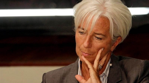 Christine Lagarde Nazioarteko Diru Funtseko presidentea.