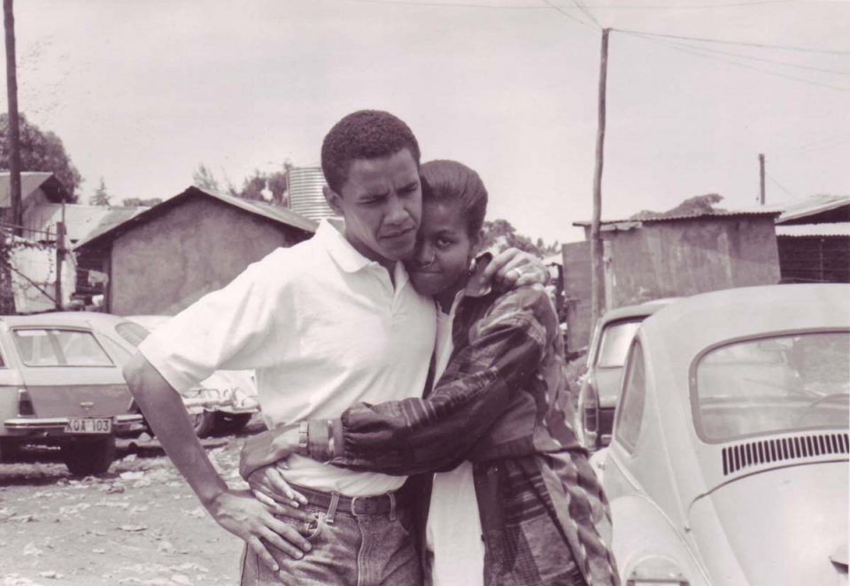 Michelle eta Barack Obama, 1992an [Argazkia: Pinterest]