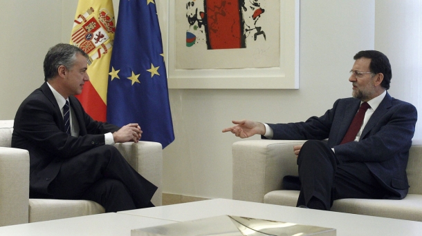 El lehendakari Iñigo Urkullu junto a Mariano Rajoy, imágen de archivo. EFE.