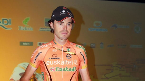 El corredor Samuel Sánchez, líder del Euskaltel Euskadi en el próximo Tour de Francia. EFE