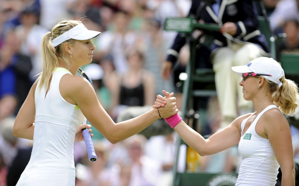 Ana Sharapova y Anastasia Radionova. EFE