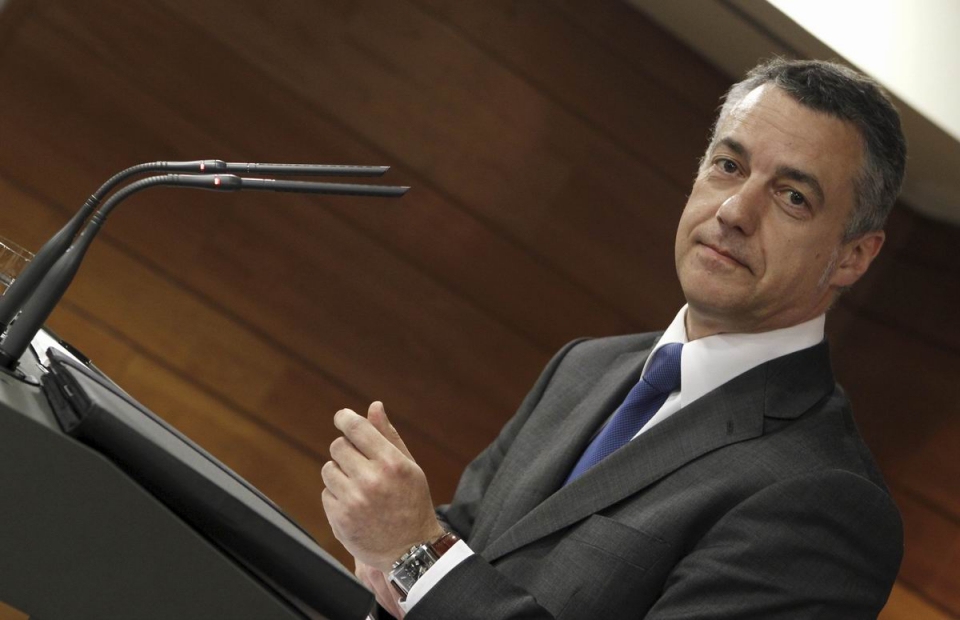 Iñigo Urkullu ha hablado en torno a las medidas anunciadas por Mariano Rajoy. Foto: EFE