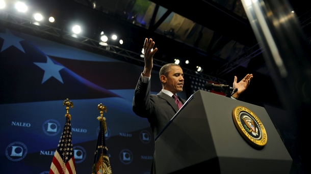 Barack Obama NALEO konferentzian [Argazkia: EFE]