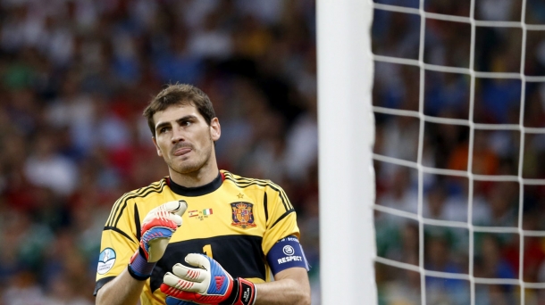 Iker Casillas Espainiako kapitaina. EFE