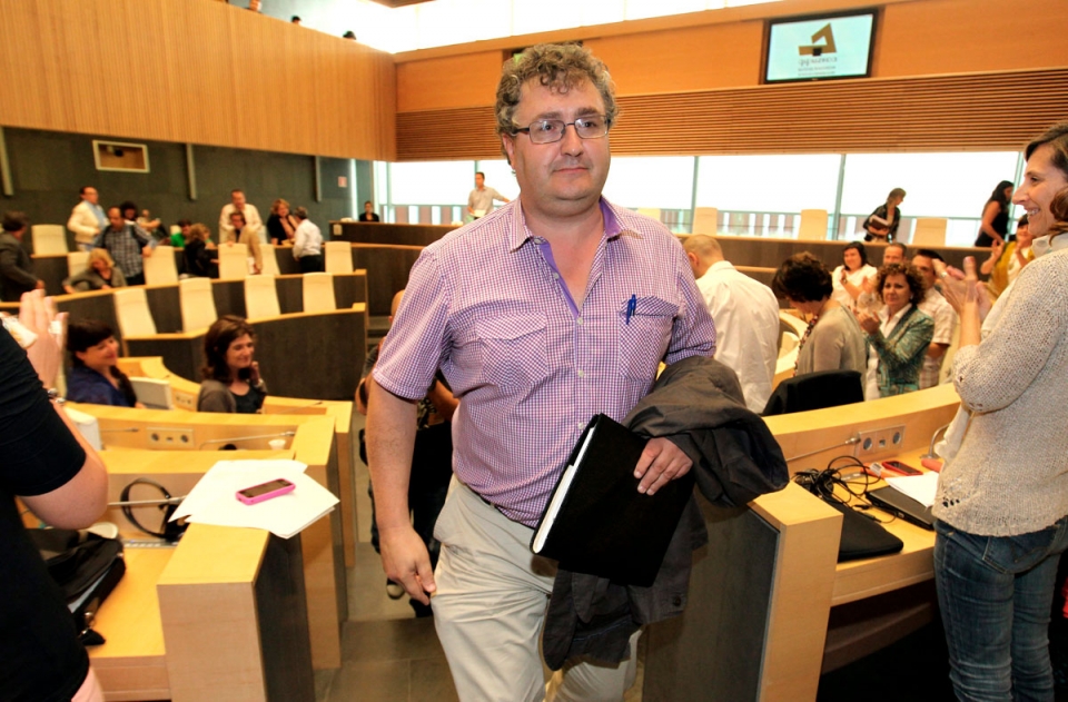 El diputado de Medio Ambiente y Ordenación del Territorio, Juan Carlos Alduntzin. Foto: EITB