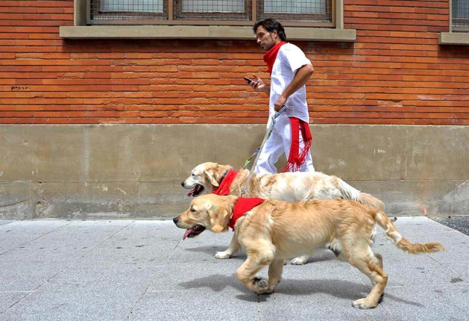 Ambiente en Pamplona Foto: EFE