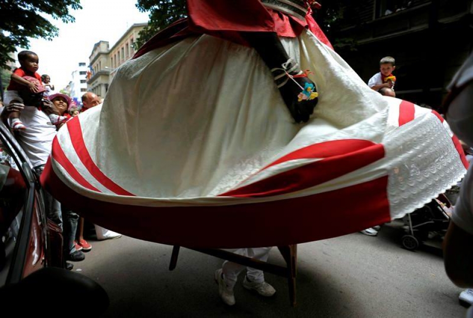Gigante en Sanfermines. EFE