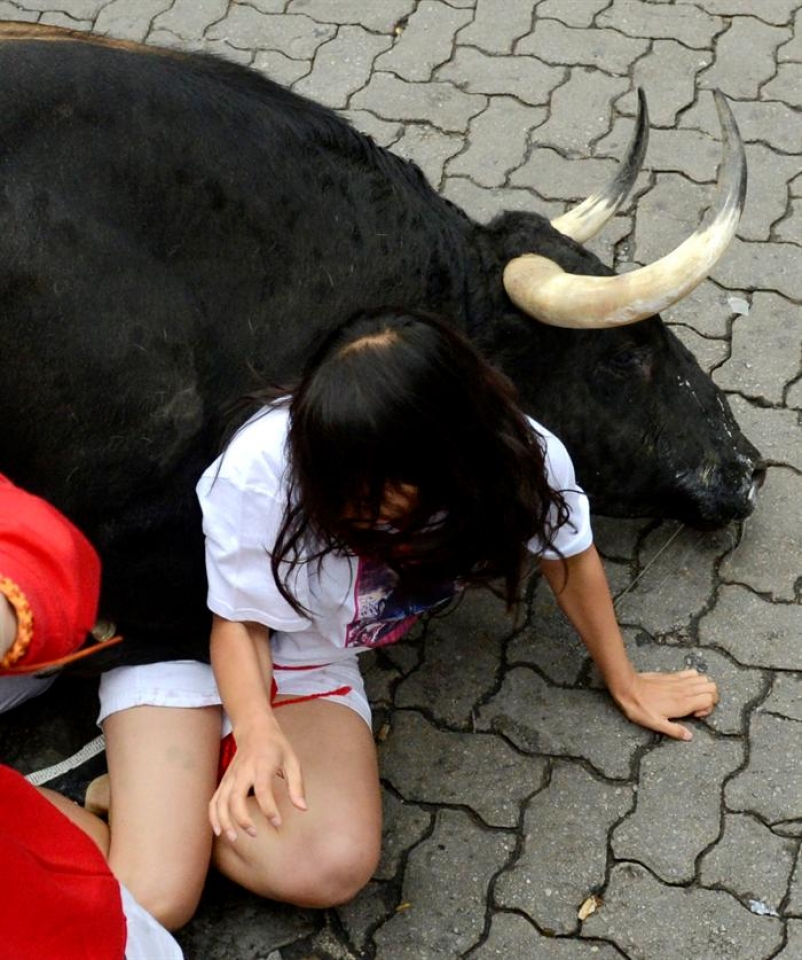 9 de julio; tercer encierro. (Foto: EFE)