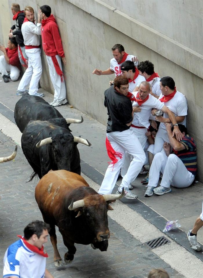 9 de julio; tercer encierro. (Foto: EFE)