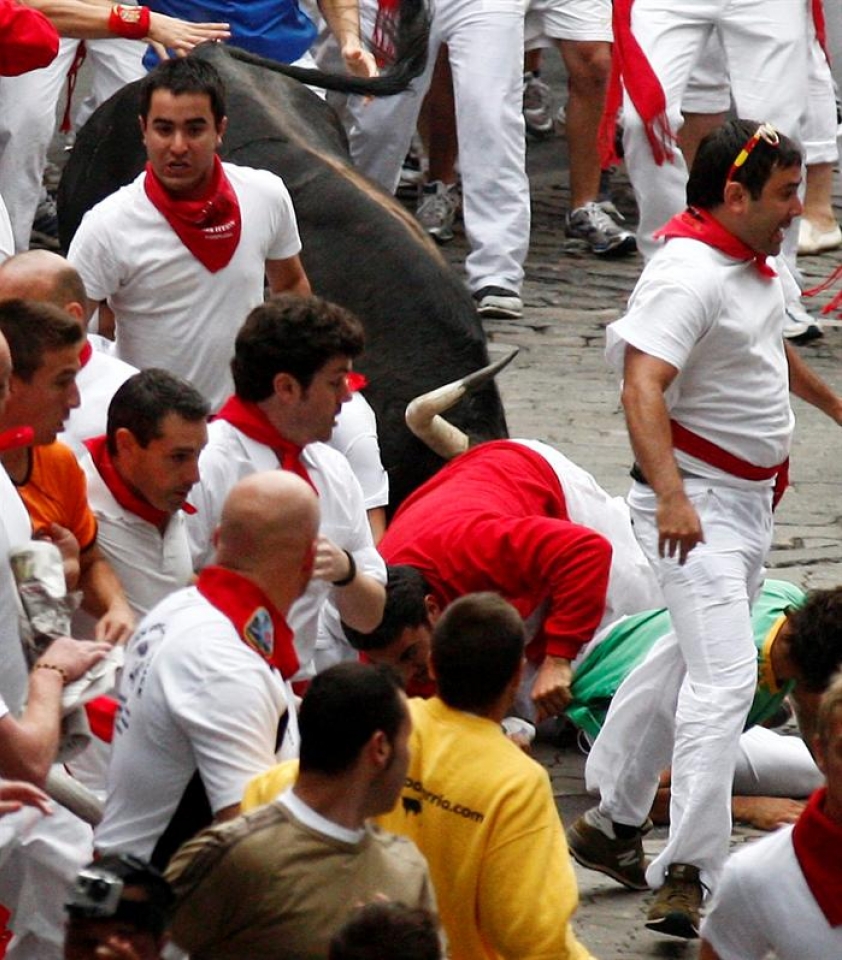 9 de julio; tercer encierro. (Foto: EFE)