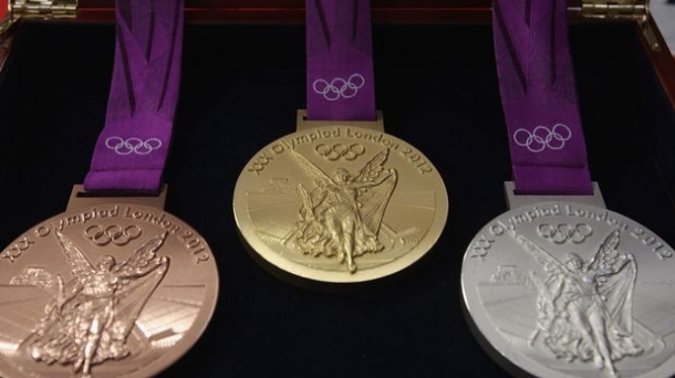 Las medallas de los Juegos Olímpicos de Londres. Foto: Juegos Londres 2012.