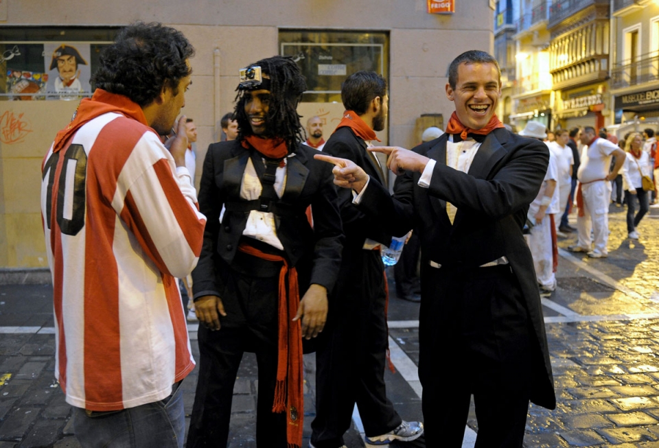 Ambiente en Pamplona. Foto: EFE