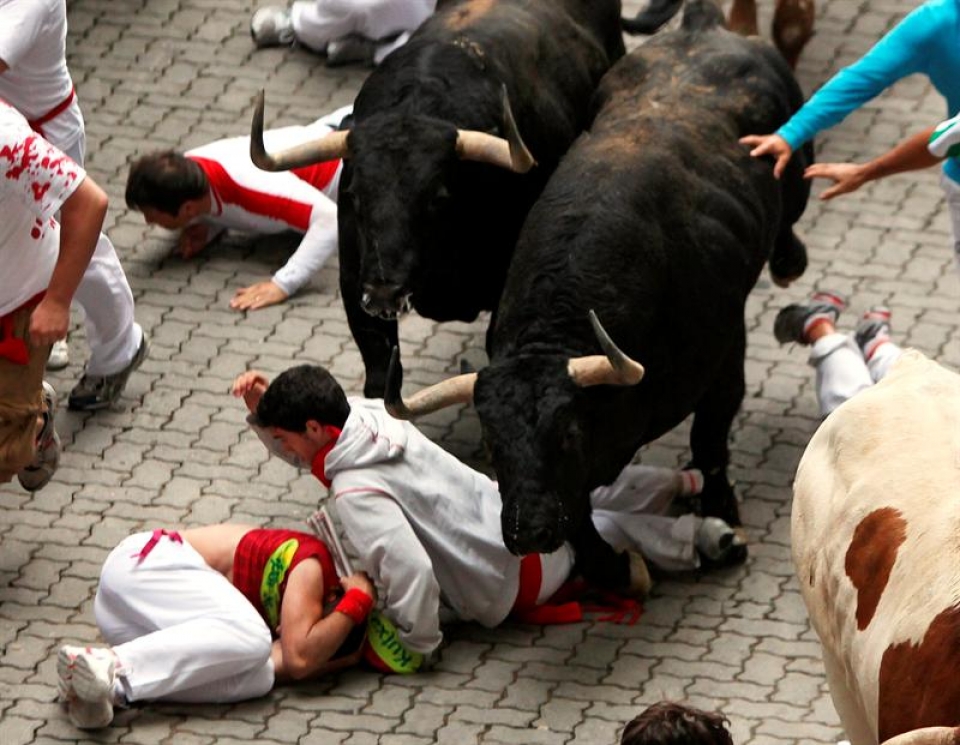 11 de julio; quinto encierro. (Foto: EFE)