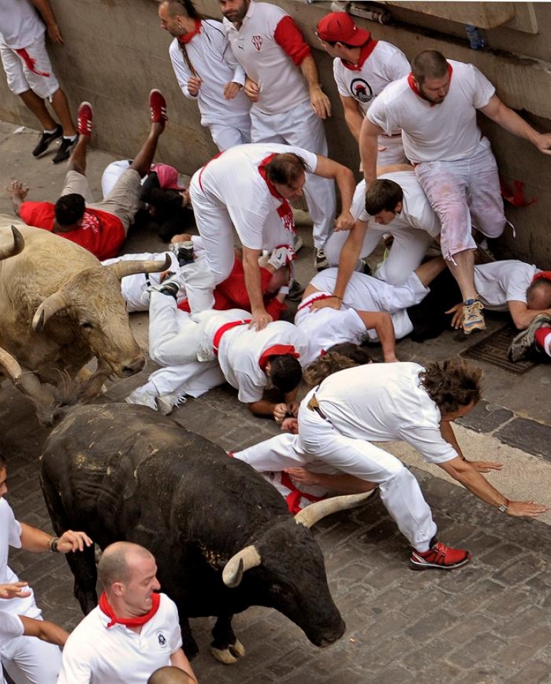 11 de julio; quinto encierro. (Foto: EFE)