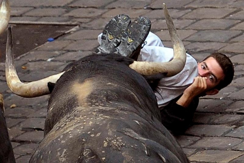 11 de julio; quinto encierro. (Foto: EFE)
