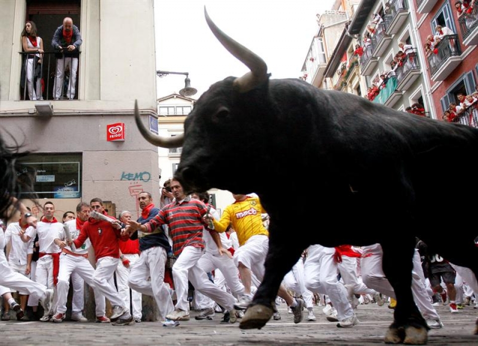 11 de julio; quinto encierro. (Foto: EFE)