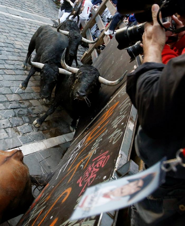 12 de julio; sexto encierro. (Foto: EFE)