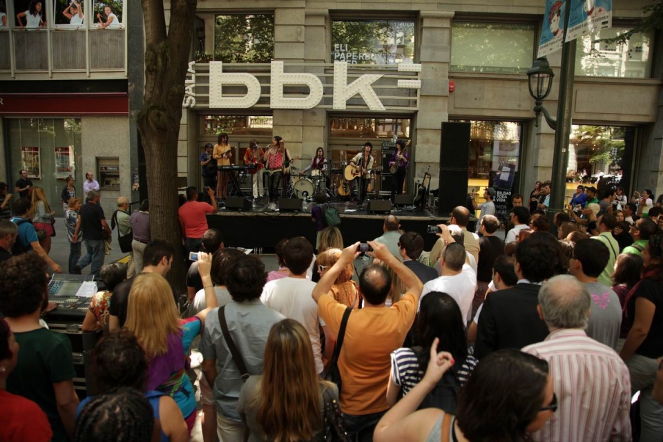 Homenaje a The Rolling Stones en Bilbao en su 50 aniversario. Foto: EITB