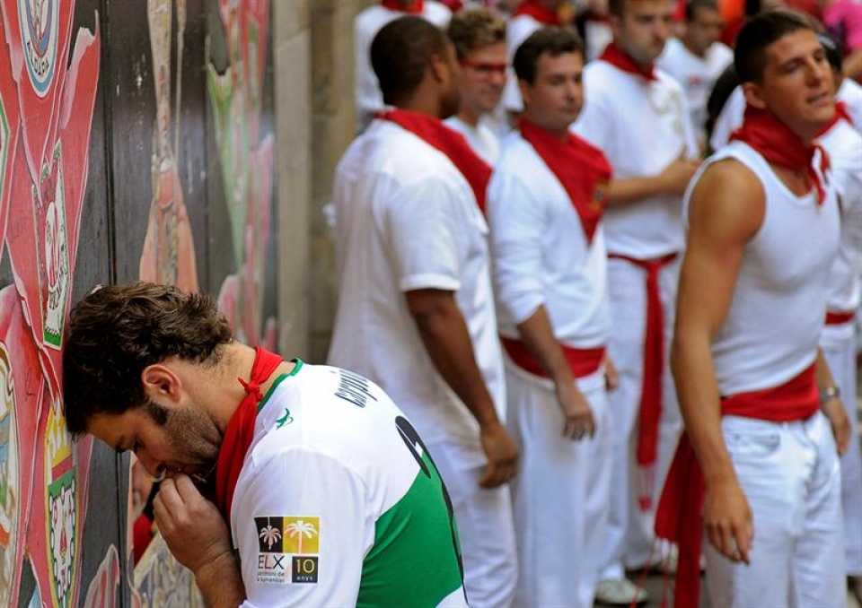 13 de julio; séptimo encierro. (Foto: EFE)